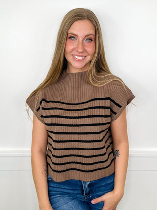Time For Fun Rayon Blend Short Sleeve Avery Mae Mom Cropped Sweater Top - 5 colors!