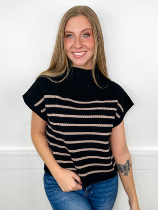 Time For Fun Rayon Blend Short Sleeve Avery Mae Mom Cropped Sweater Top - 5 colors!