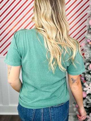 Um, Because I'm the Mean One Cotton Short Sleeve Green Avery Mae Graphic Tee Shirt