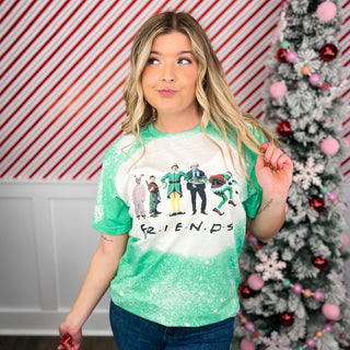 All The Friends Short Sleeve Green Avery Mae Graphic Tee Shirt