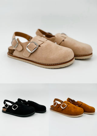 No Caption Needed Faux Suede Clogs - 3 colors!