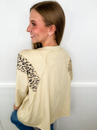Easel Making Moves Cotton 3/4 Sleeve Leopard Print Top - 4 colors!