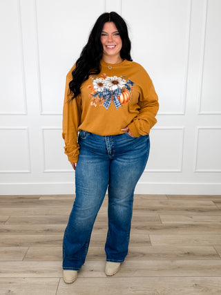 Risen Lola Tummy Control Straight Leg Jeans - Dark Wash (Distressed)
