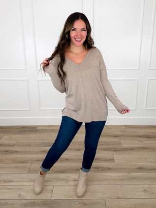 Zenana Basic Tempted By it Knit Long Sleeve Sweater Top - Multiple Colors
