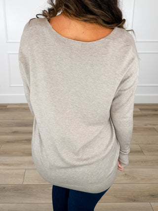 Zenana Basic Tempted By it Knit Long Sleeve Sweater Top - Multiple Colors