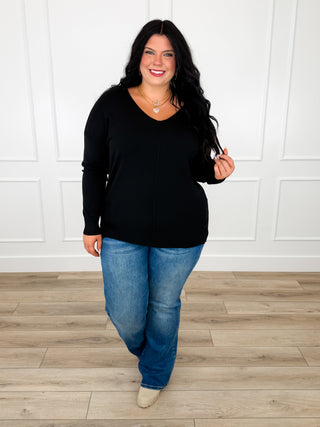 Risen Lola Tummy Control Straight Leg Jeans - Dark Wash (Distressed)
