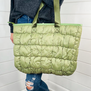 Need a Break Puffer Tote Bag - 6 colors!