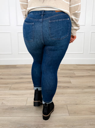 Judy Blue Kyla Tummy Control Skinny Jeans - Dark Wash (Non Distressed)
