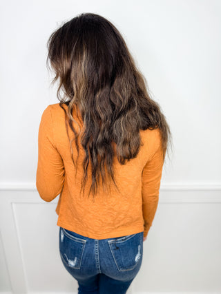 Hem & Thread On Some Level Long Sleeve Mom Cropped Button Up Top - 3 colors!
