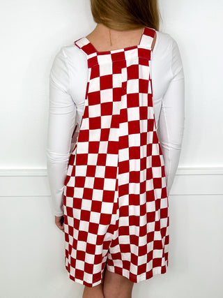 Ready to Race Cotton Blend Avery Mae Overall Romper - 2 colors!