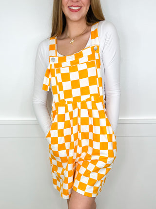 Ready to Race Cotton Blend Avery Mae Overall Romper - 2 colors!