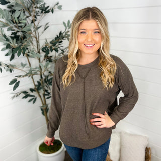 Be Ready Ribbed Long Sleeve Avery Mae Top - 7 colors!