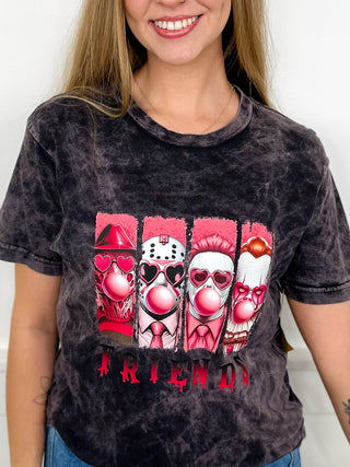 Killer Friends Cotton Short Sleeve Black Avery Mae Graphic Tee Shirt