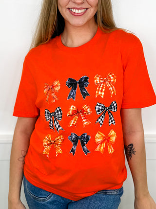 Bows For Halloween Cotton Short Sleeve Avery Mae Graphic Tee Shirt