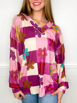 Tell Me Everything Long Sleeve Purple Avery Mae Top