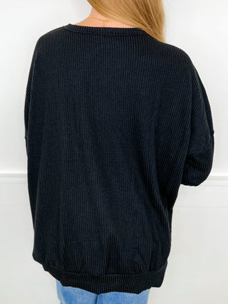 Bloomin' Beautiful Ribbed Long Sleeve Avery Mae Top - 3 colors!