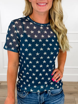 Shirley & Stone Brave & Breezy Sheer Mesh Short Sleeve Top - Multiple Options