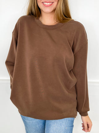 Already on the Move Long Sleeve Avery Mae Crewneck Sweatshirt - 6 colors!