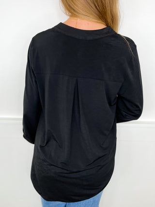 Dear Scarlett Simply Irresistible Wrinkle Free 3/4 Sleeve Gabby Top - 8 colors!