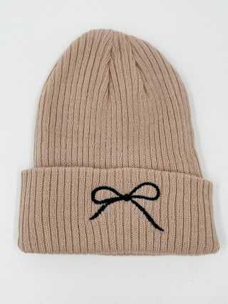 Kids Fancy Classy Bow Knit Beanie - 4 colors!