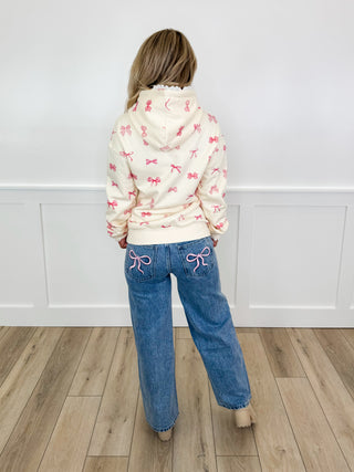 Ampersand Avenue Tori High Rise Wide Leg Medium Wash Blue Jeans