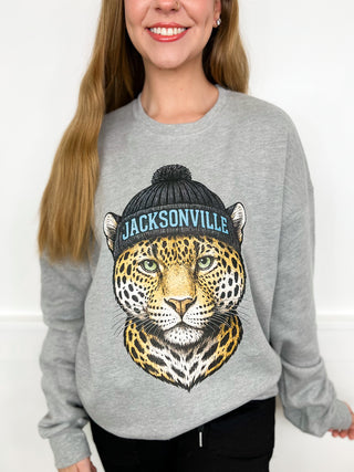 Two Game Day Gear Cotton Blend Long Sleeve Grey Avery Mae Graphic Crewneck Sweatshirt - 10 options!