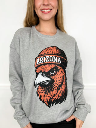 Two Game Day Gear Cotton Blend Long Sleeve Grey Avery Mae Graphic Crewneck Sweatshirt - 10 options!