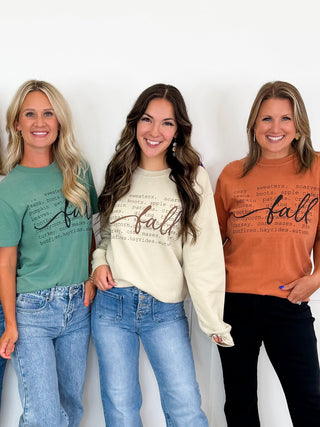 All Things Fall Avery Mae Graphic Top- 6 options!