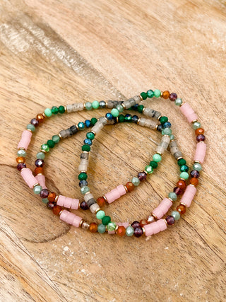Sunny Secrets Beaded Bracelet Set - 4 colors!