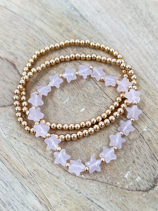 Little Shinning Star Beaded Bracelet Set - Multiple Options