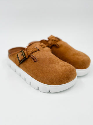 Very G Braided Buckle Faux Suede Clogs - 4 colors!