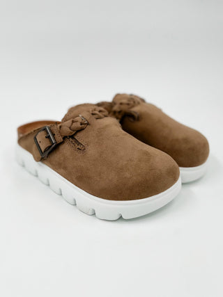 Very G Braided Buckle Faux Suede Clogs - 4 colors!