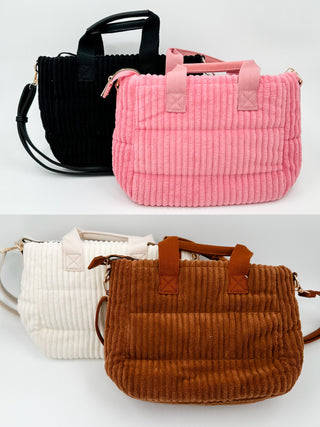 The Comfort Statement Soft Ribbed Handbag - 4 colors!