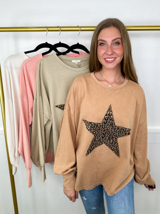 Easel Wild Adventures Cotton Blend Long Sleeve Top - 5 colors!