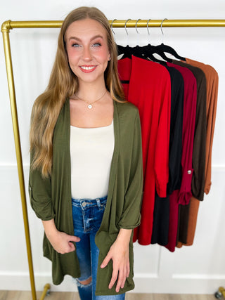 Dear Scarlett Put Together Wrinkle-Free 3/4 Sleeve Cardigan - 6 colors!