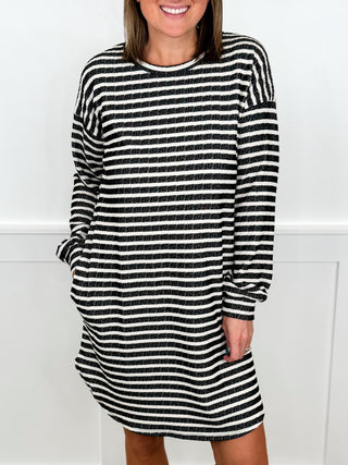 Treat You Better Ribbed Black Avery Mae Dress