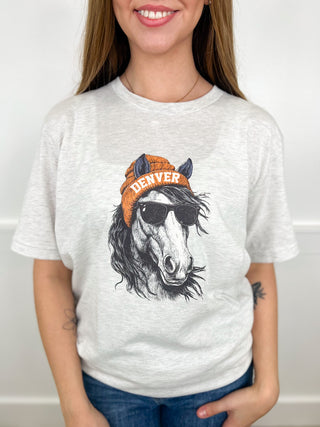 One Game Day Gear Cotton Blend Short Sleeve Grey Avery Mae Graphic Tee Shirt - 13 options!