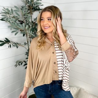 Have a Good Time Dolman Sleeve Brown Avery Mae Top