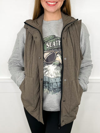 One Call Away Avery Mae Puffer Vest - 5 colors!