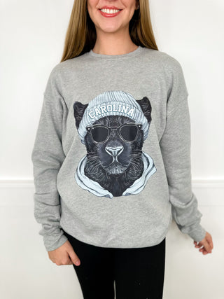 One Game Day Gear Cotton Blend Long Sleeve Grey Avery Mae Graphic Crewneck Sweatshirt - 13 options!