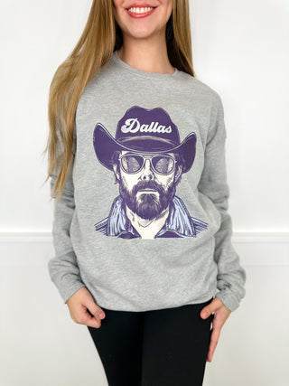 One Game Day Gear Cotton Blend Long Sleeve Grey Avery Mae Graphic Crewneck Sweatshirt - 13 options!