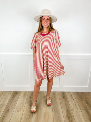 Stop & Celebrate Lightweight Striped Avery Mae Dress