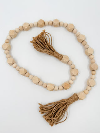 Added Beauty Beaded Wood Garland