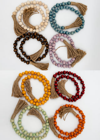 True Beauty Beaded Wood Garland - 8 colors!