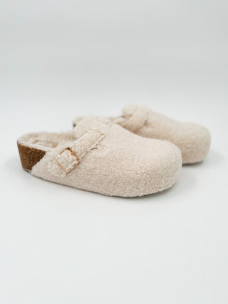 MIA Walking on Clouds Sherpa Cream Clogs