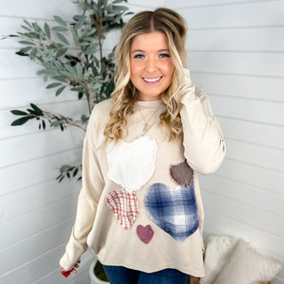 Easel With Love Cotton Blend Long Sleeve Top - 2 colors!