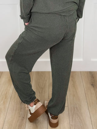 The Moment is Now High Rise Ribbed Avery Mae Joggers - 3 colors!
