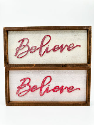 Believe in the Magic Wood Decor - 2 options!