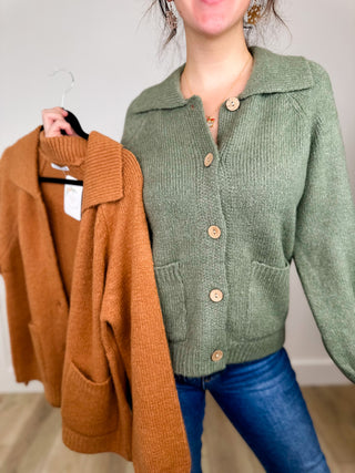 Keep Me Cozy Knit Long Sleeve Avery Mae Cardigan - 2 colors!