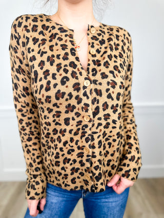 Call Me Wild Knit Long Sleeve Leopard Avery Mae Cardigan